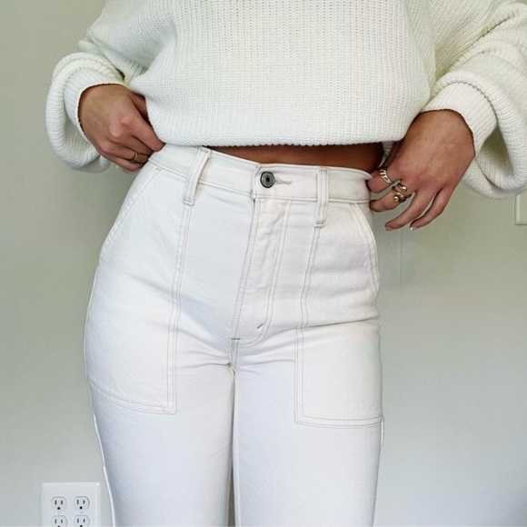 Abercrombie & Fitch Denim - ABERCROMBIE & FITCH 90s High Rise Straight Cargo Jeans